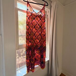 Bright Multicolor Floral Slip Dress